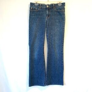 Halogen Denim Womens Bootcut Mid Rise Stretch Jeans Size 8